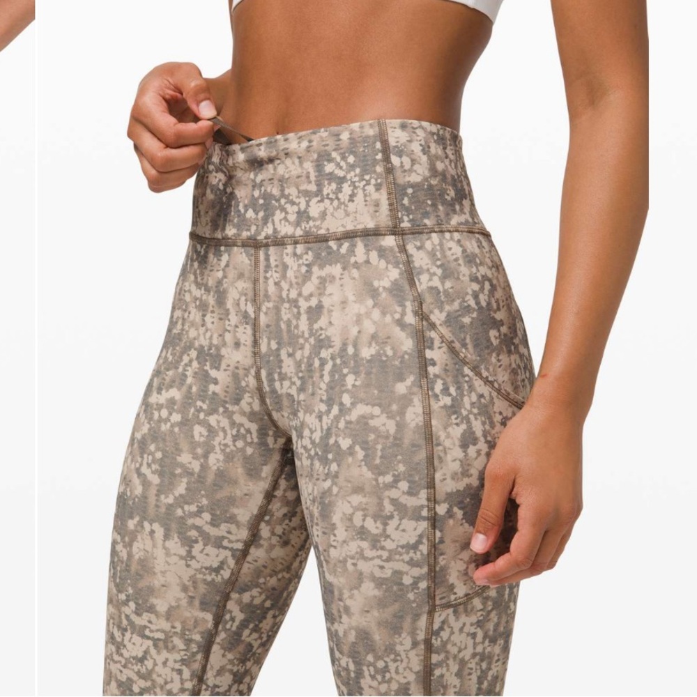 lululemon athletica High-Rise Tights in Gritstone and White Opal Camouflage